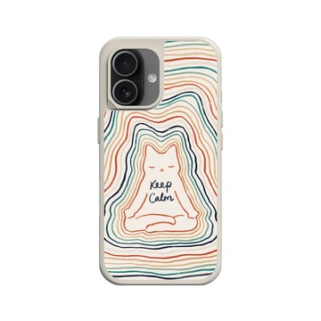iPhone 17 SolidX 貝殼灰 - ilovedoodle (Lim Heng Swee) - Mindful Cat - 冷靜