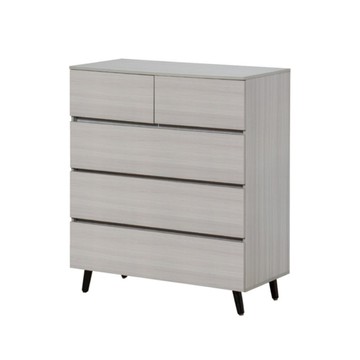 【顛覆設計】希也納淺灰橡色3尺五斗櫃