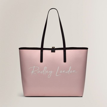 Radley London Womens ADDISON GARDENS SIGN LARGE OPEN TOP TOTE PRAIRIE PINK Large Open Top Tote - Pink
