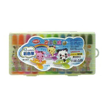 利百代 2mm 圓尖 水性 可愛家族 W-001 彩色筆 12色/盒【APP滿額下單10%點數(單一帳號最高5000點)】1/31止