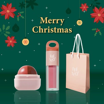 LINE禮物獨家客製化刻字組【FreshO2】✨感恩聖誕節 生日首選🥰給最特別的你 就是特別喜歡你💝膨膨多用小蜜串唇釉+超補水護唇小方糖 贈紙袋