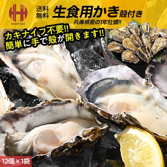 カキ かき 牡蠣 生食用 殻付き 12個 冷凍 兵庫県室津産 冷凍殻付き牡蠣 お歳暮 ギフト