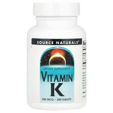 Source Naturals, 維生素K，500微克，200片