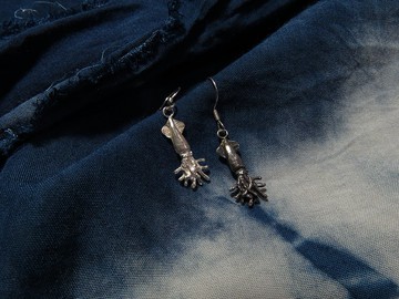 【925銀飾 LOU】海洋系列 - 魷魚(單售)