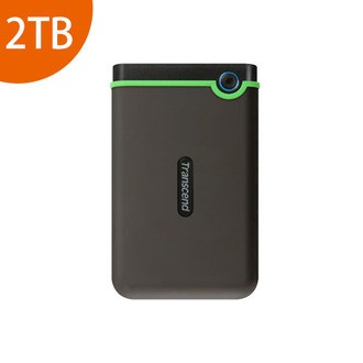 創見 Transcend 25M3 2TB 鐵灰色 USB3.1 2.5吋 行動外接硬碟(TS2TSJ25M3S)
