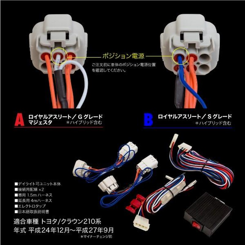 クラウン210系前期ヘッドライト 中古配線コネクタ付き クラウン210系前期ヘッドライト 中古配線コネクタ付き