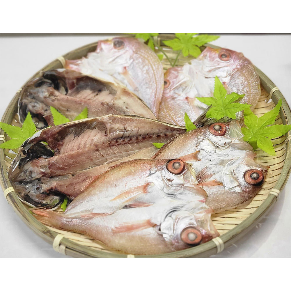 魚小路 のどぐろ開き・れんこ鯛開き・真あじ開きの3種干物詰合せ