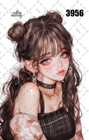 original sticker no.3956 人物貼紙 原創貼紙 原創人物貼紙 裝飾貼紙 cotton melody