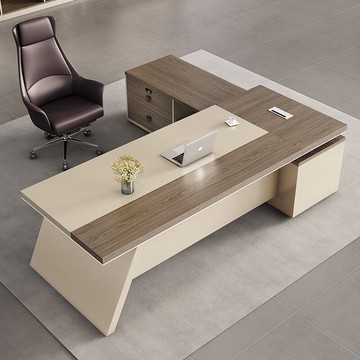 免稅開票 老闆桌 老板辦公桌椅組合單人簡約現代辦公桌子辦公室總裁董事長大班桌SS79快速出貨