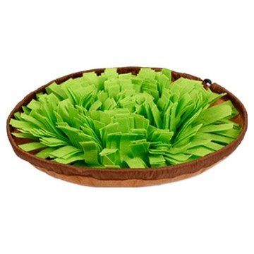 寵物益智嗅聞墊 慢食碗型  均碼  草綠色  1個