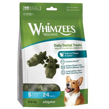 聯萌✨【免運🔥】Whimzees唯潔 - 荷蘭天然潔牙骨鱷魚型潔牙骨號 超值包 360g 清潔牙齒