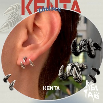 質感升級💥3D鷹抓耳環 耳飾 鷹爪耳釘 飾品 造型 立體 街頭中性風 耳釘款 潮流耳飾 KENTA