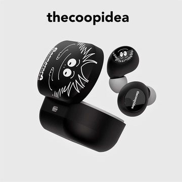 thecoopidea CANDY 泡泡先生 Barbapapa 泡泡巴柏 Barbabo  真無線藍芽耳機 TWS 黑色_廠商直送