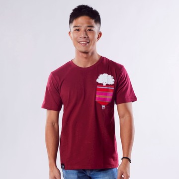 【口袋森林系列】口袋森林經典中性款T(阿美酒紅)