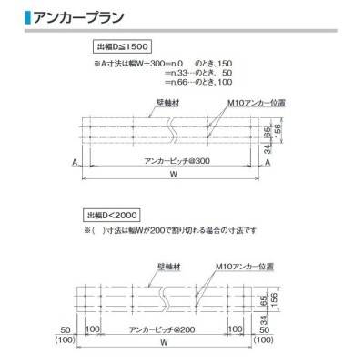 ダイケン 【RS-K2S D700×W1500】 RSバイザー ステー無し 先端見切