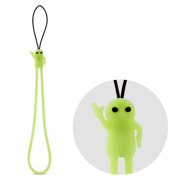 【Bone蹦克官方】外星人吊繩 夜光黃 吊繩 矽膠掛繩 手機掛繩 AirPods Pro 2掛繩