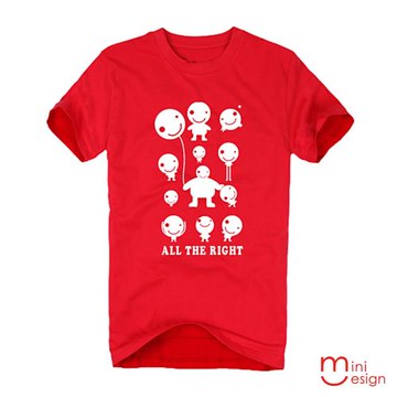 Minidesign-mini小紅人潮流設計短T 五色