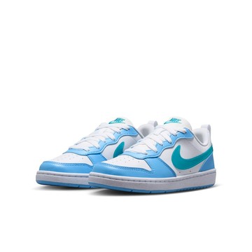 NIKE KIDS COURT BOROUGH LOW JES (GS) 大童休閒鞋 白藍-IV5820100