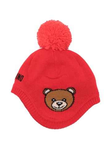 Moschino Kids - logo-embroidered knitted hat - kids - Acrylic/Polyester/Wool/Polyester - III