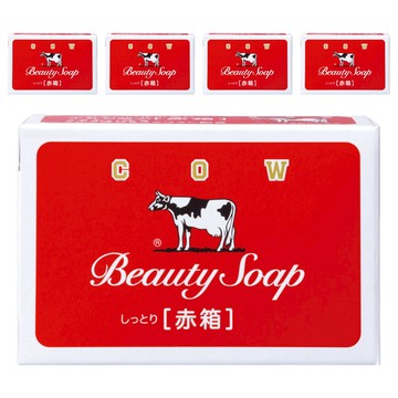 COW STYLE 牛乳石鹼 日本原裝進口 牛乳香皂 玫瑰滋潤  90g  5個