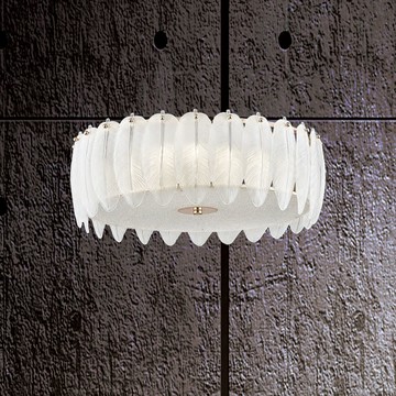 葉子玻璃造型吸頂燈 F85-09-K1303 (E27X6)