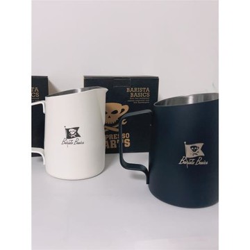 EP尖嘴圓嘴斜口450600ml咖啡拉花缸杯打奶泡杯缸啞光小綠白閃光紫