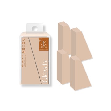 永和三美人水潤貼合積木海綿4入