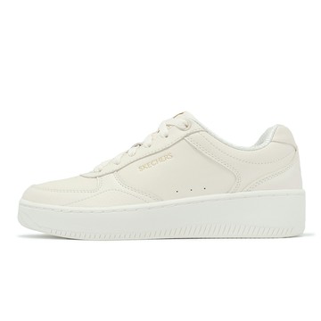 Skechers 休閒鞋 Sport Court 2.0-Core Essential 女鞋 米白 緩衝 小白鞋