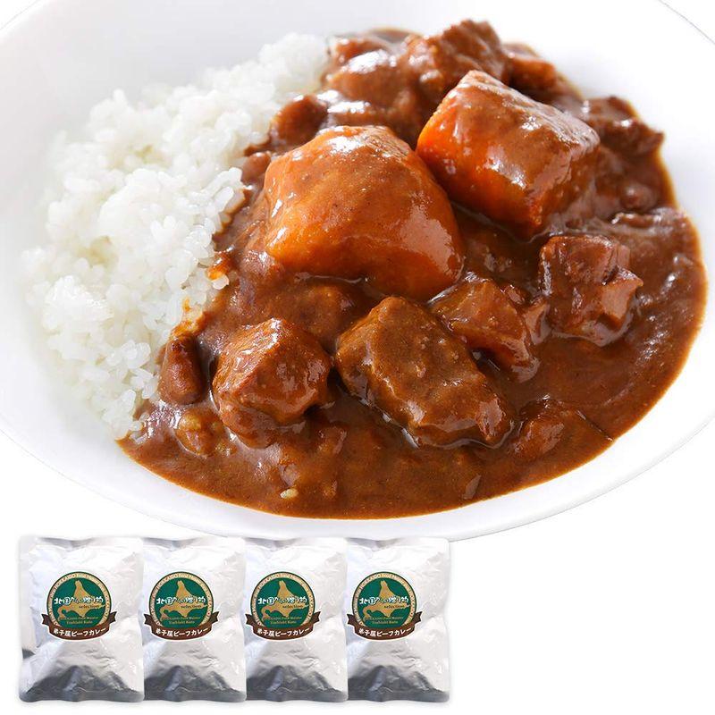 カレー レトルトカレー 北海道 弟子屈 ビーフカレー 中辛 4食 セット 北国からの贈り物