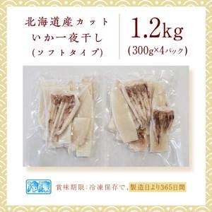 ふるさと納税 《14営業日以内に発送》北海道産カットいか一夜干し ソフトタイプ イカ 烏賊 干物 柔らかい 炙り フライ 揚げ物 煮付  北海道 一.. 北海道北見市