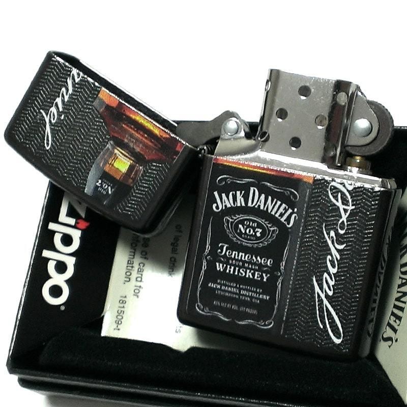 ZIPPO ライター ジャックダニエル ジッポ ブラック Jack Daniel's 黒 