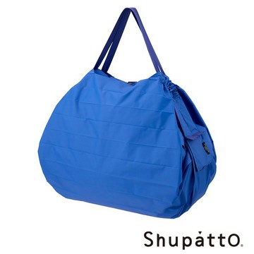 【Shupatto】燈籠型日常素色秒收環保啪啪包-大-晴空藍 ( SH-S516B-XXAN1 )