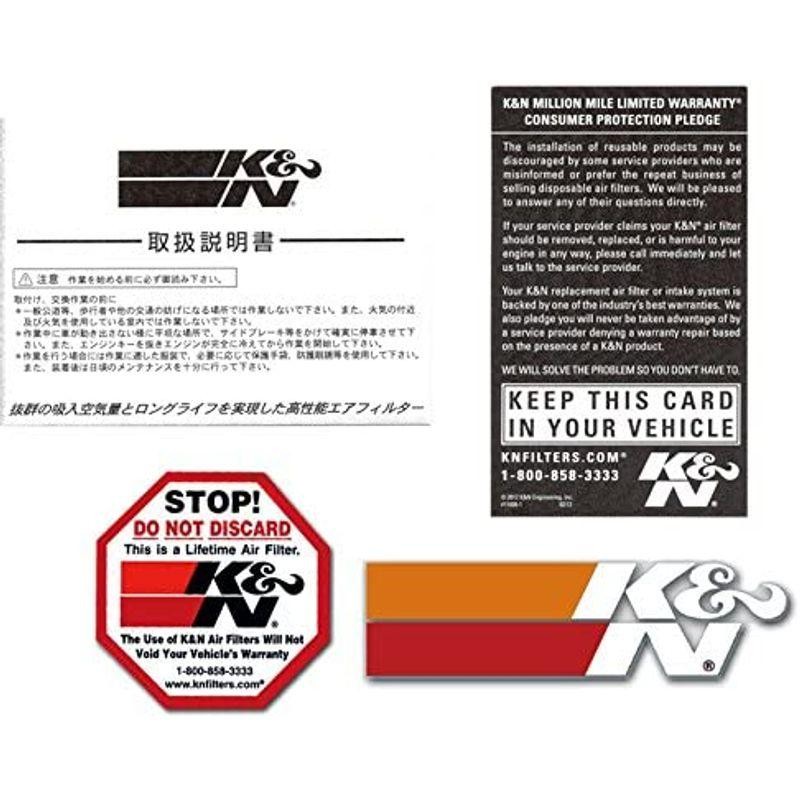 K&N 純正交換 エアフィルター FIAT 用 33-2981 並行輸入品-