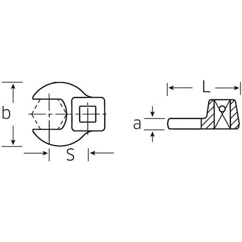 STAHLWILLE（スタビレー） 540-46 （3／8SQ）クローフットスパナ