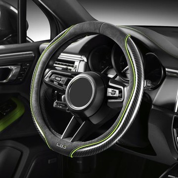 碳纖翻毛皮四季汽車方向盤套適用于奔馳a180 a200 c200l gla220