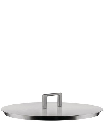 Alessi - round-shape lid (24 cm) - unisex - stainless steel - One Size - Silver