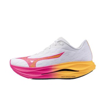 Mizuno 美津濃 Wave Rebellion Flash 3 [J1GC251701] 男女 慢跑鞋 跑鞋 白粉