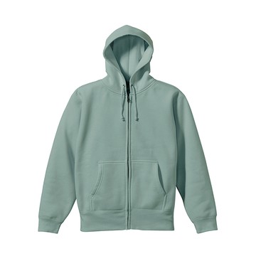 United Athle 10.0oz T/C 內刷毛連帽拉鍊外套 煙燻綠 3562001-269 [台灣現貨]