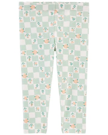 Toddler Floral Gingham Leggings