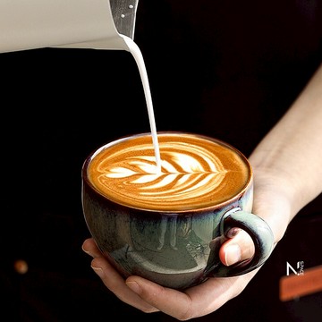 【N.SPACE】薄霧窯變拉花杯 拉花杯  手工燒製 精選陶瓷 窯變技藝 咖啡拉花杯 咖啡杯 陶瓷咖啡杯