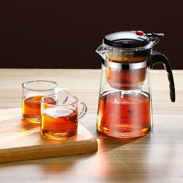 耐高溫飄逸杯泡茶壺家用茶具一鍵過濾泡茶杯茶水分離玻璃茶壺套裝