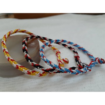 原創純手工編織方稜編手環/幸運手環,時尚,大方配件/生日禮物，情人節