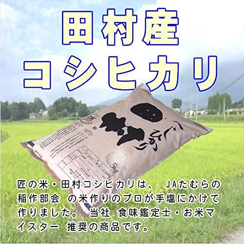 福島県田村産 玄米 石抜き処理済 コシヒカリ 10kg(5kg×2袋) 令和5年産