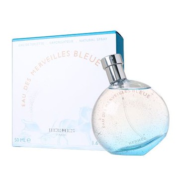 Hermes 愛馬仕 EAU DES MERVEILLES BLEUE 橘采星光藍色限定版淡香水 EDT 50ml 平行輸入