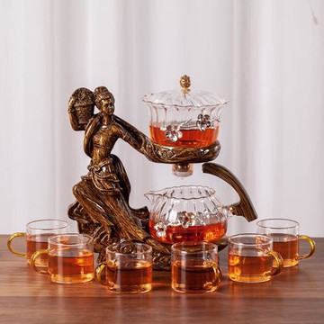 2025新款茶具套裝家用仙女散花懶人泡茶神器辦公室會客自動泡茶壺