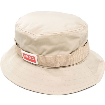 KENZO BEIGE CASUAL BUCKET HAT 米白色男款配件