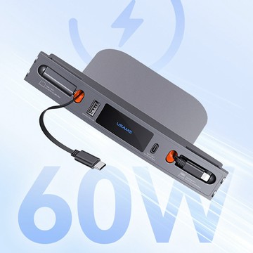 【蝦米良品】USAMS 特斯拉必備 Model3/Y 拓展塢 集線器 車用Hub PD轉換器 充電器 TESLA車充