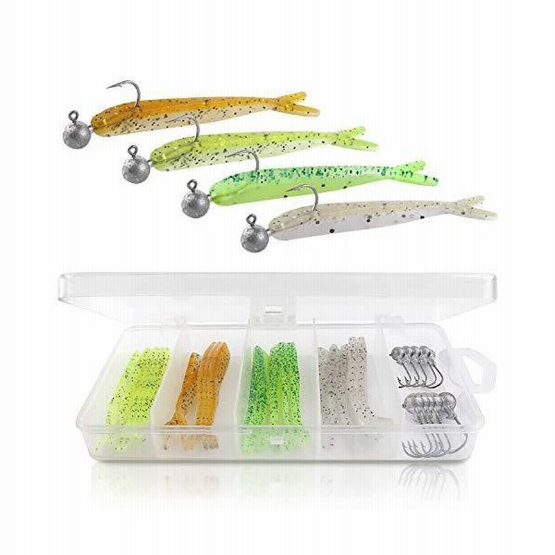 ソフトルアー スイムベイト ワームセット ジグへッド バス釣り シャープフック 多魚種対応 疑似餌 リアル 釣り仕掛け 海水魚 淡水魚対応 30pcs 通販 Lineポイント最大0 5 Get Lineショッピング