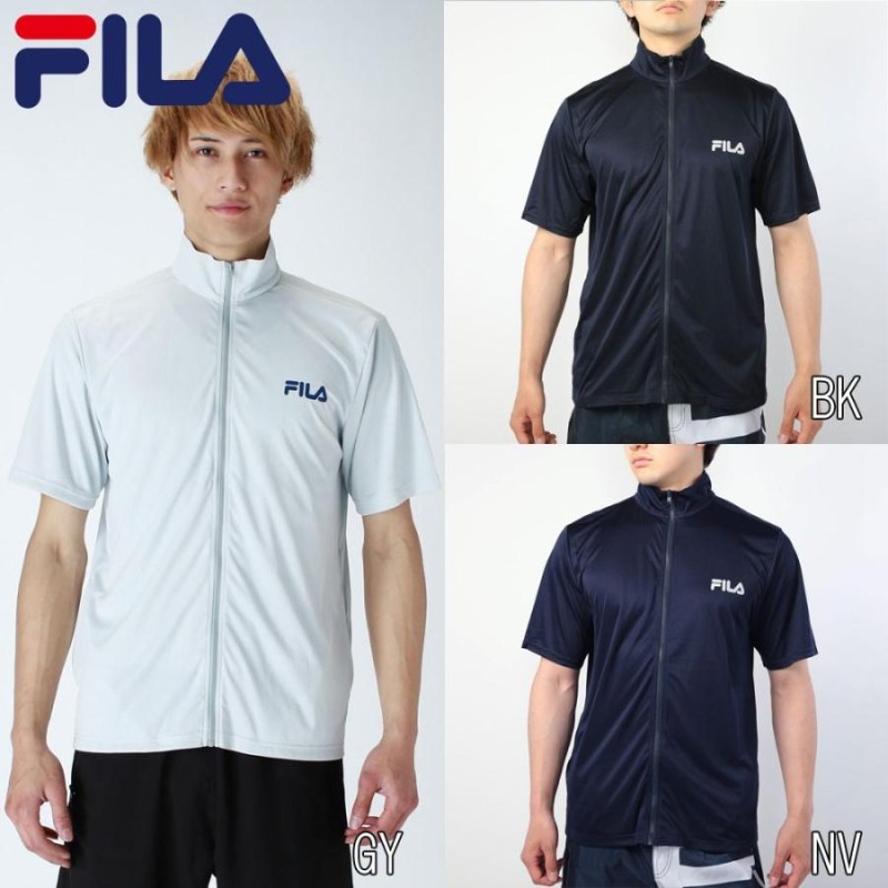 メール便OK FILA(フィラ) 428287 メンズ 半袖 フルジップ ラッシュ