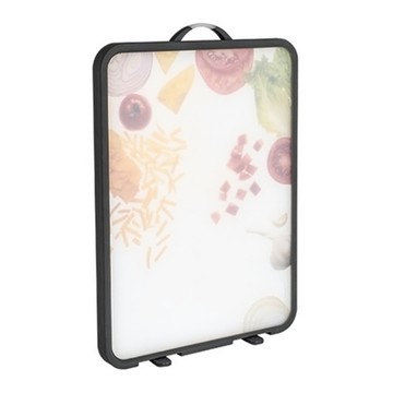 不鏽鋼雙面切菜板 304不鏽鋼+TPE+PPS 約 1.9 kg  蔬菜圖案 銀色 + 白色  42.63 x 30 x 2.3cm  1個